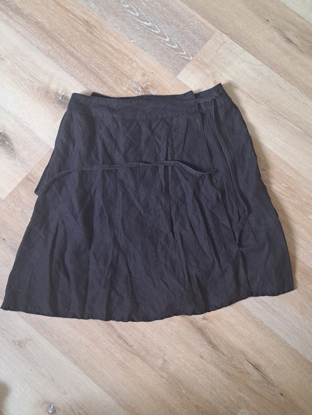 Eddie Bauer Black A-Line Wrap Skirt